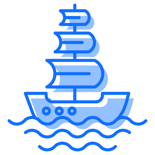 statek żaglowy Generic Blue ikona