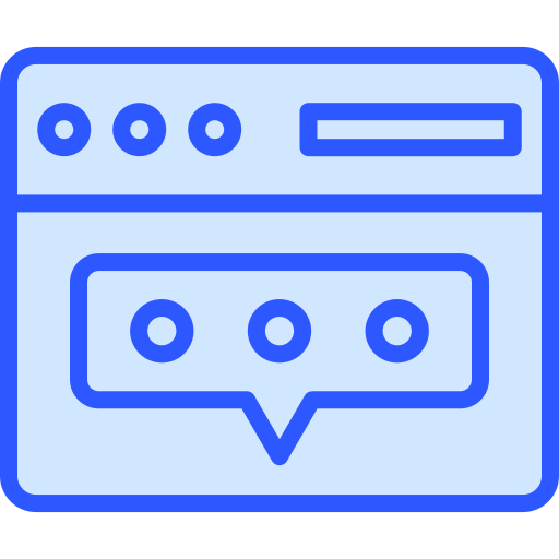 メッセージ Generic Blue icon