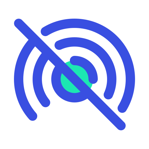 point d'accès sans fil Generic Blue Icône