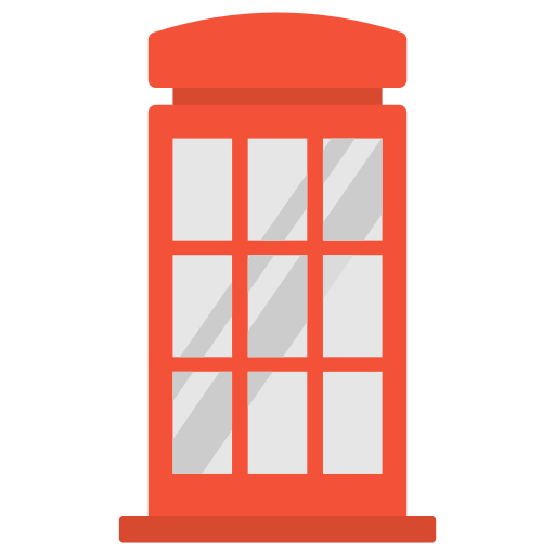 cabina telefónica Generic Flat icono
