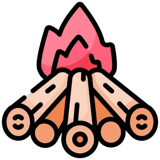 Bonfire Generic Outline Color icon