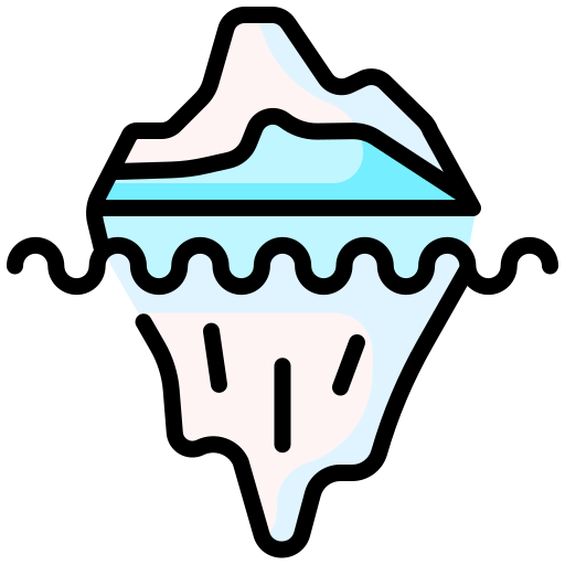 iceberg Generic Outline Color icona