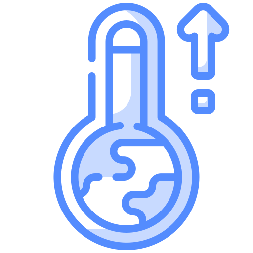 Global warming Generic Blue icon