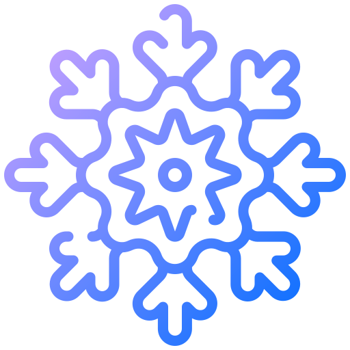płatek śniegu Generic Gradient ikona