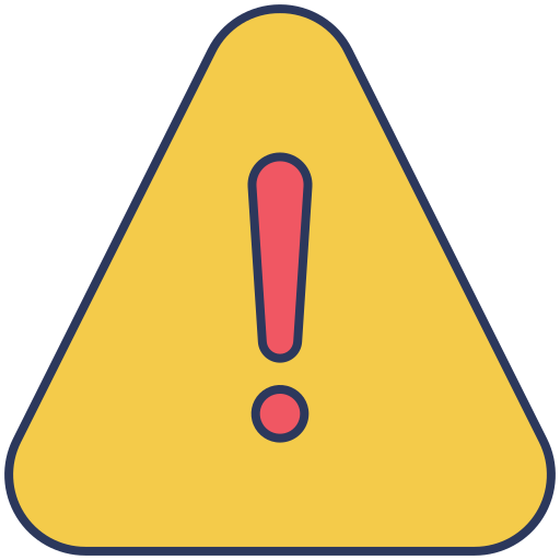 Warning Dinosoft Lineal Color icon