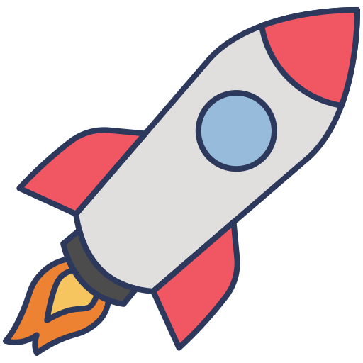 Rocket Dinosoft Lineal Color icon