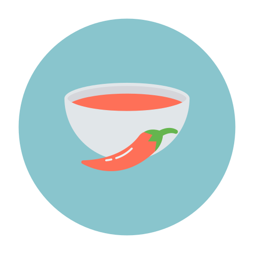 Hot soup Dinosoft Circular icon