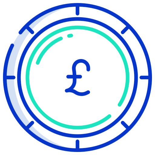 Pound Icongeek26 Outline Colour icon