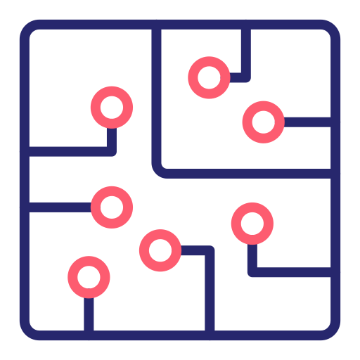 placa de circuito Generic Outline Color Ícone