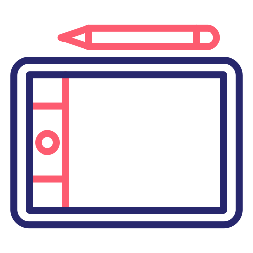 Graphic tablet Generic Outline Color icon