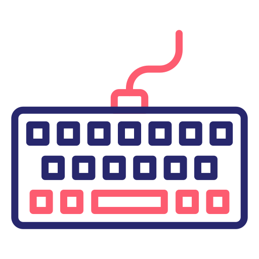 Keyboard Generic Outline Color icon