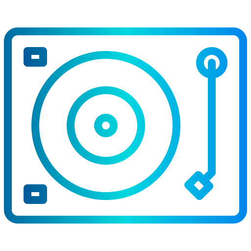 Turntable xnimrodx Lineal Gradient icon