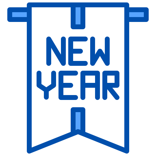 nieuwjaar xnimrodx Blue icoon