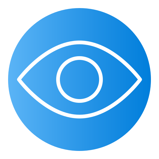 ojo Generic Flat Gradient icono