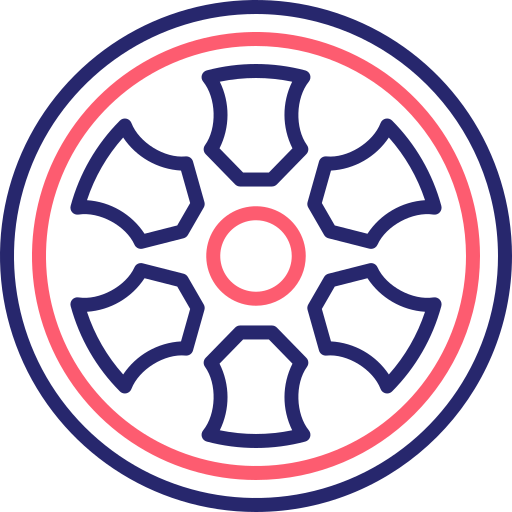 Alloy wheel Generic Outline Color icon