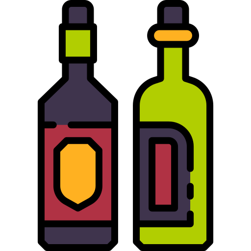 bouteille de vin Good Ware Lineal Color Icône