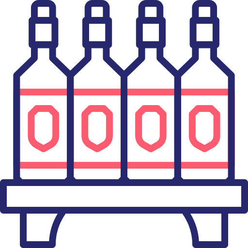 wijn plank Generic Outline Color icoon