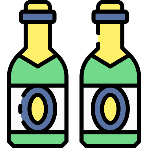 Beer bottle Good Ware Lineal Color icon