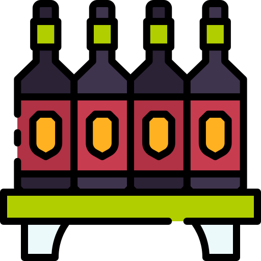 Wine shelf Good Ware Lineal Color icon