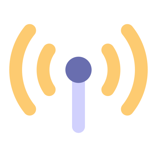 sygnał wi-fi Good Ware Flat ikona