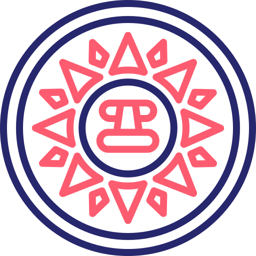 calendario azteca Generic Outline Color icono