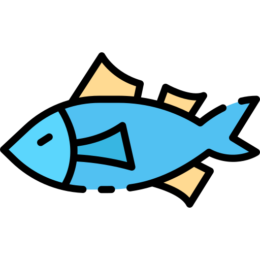 Fish Good Ware Lineal Color icon