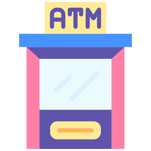 geldautomaat Good Ware Flat icoon