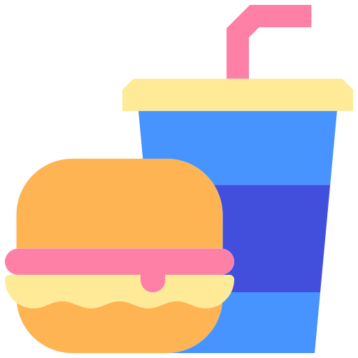 fast food Good Ware Flat ikona