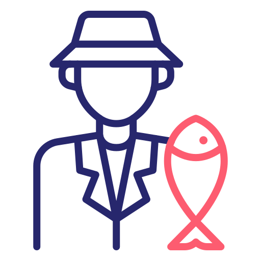 Fisherman Generic Outline Color icon