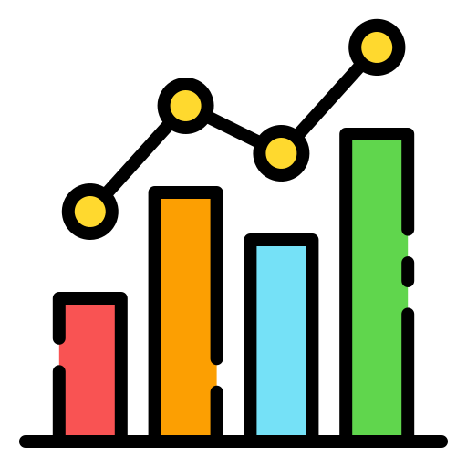 Bar chart Good Ware Lineal Color icon