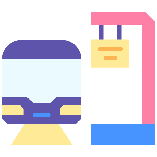 estación de tren Good Ware Flat icono