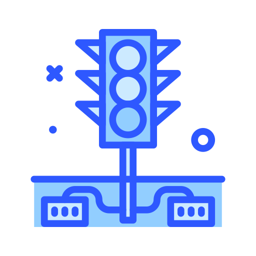Traffic lights Darius Dan Blue icon