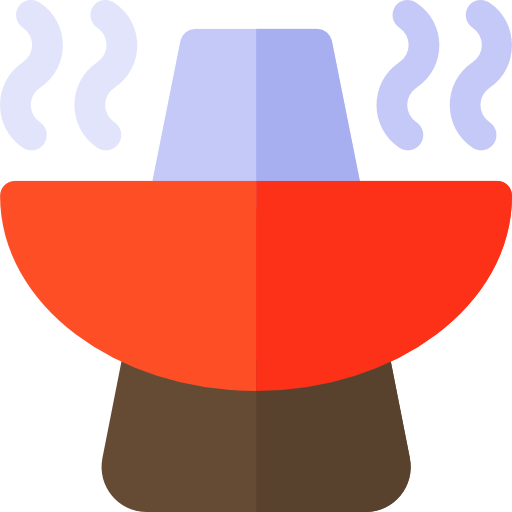 hete pot Basic Rounded Flat icoon