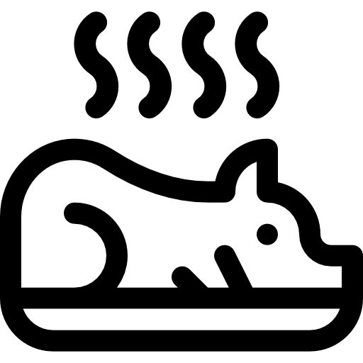 maiale arrosto Basic Rounded Lineal icona