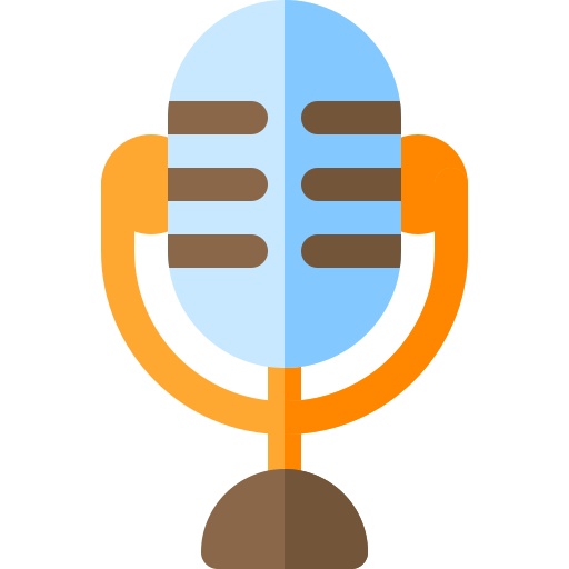 Microphone Basic Rounded Flat icon