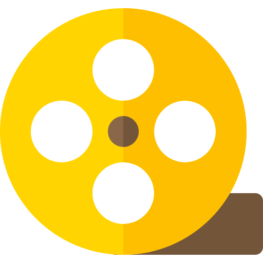 film Basic Rounded Flat icon