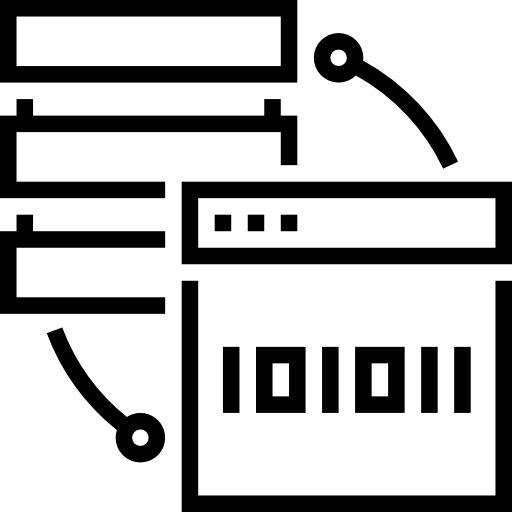 codice binario Meticulous Line icona