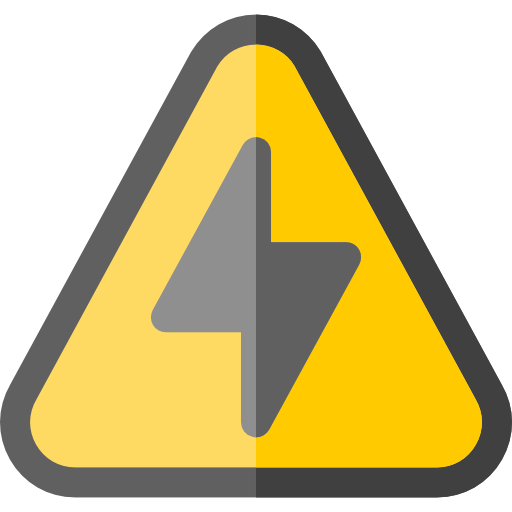 peligro Basic Rounded Flat icono