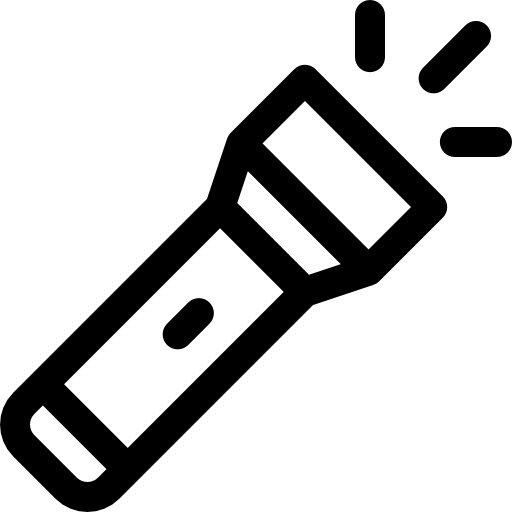 Фонарик Basic Rounded Lineal иконка
