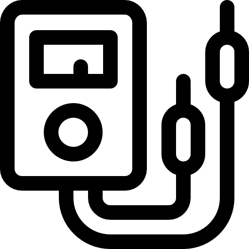 multimètre Basic Rounded Lineal Icône