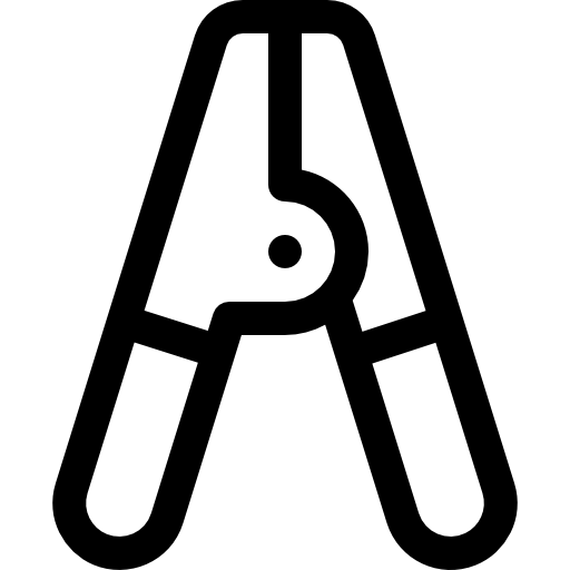 abrazaderas Basic Rounded Lineal icono