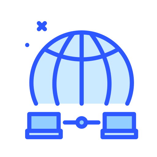 réseau mondial Darius Dan Blue Icône