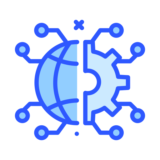 sieć globalna Darius Dan Blue ikona