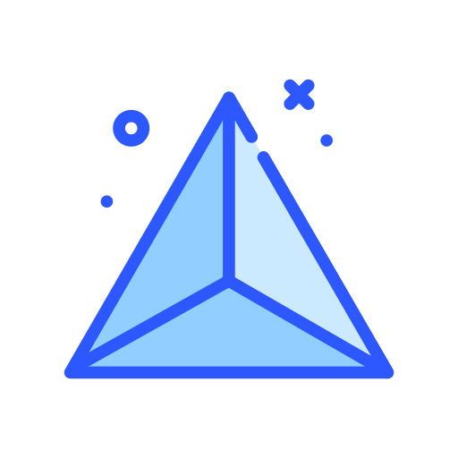 driehoek Darius Dan Blue icoon