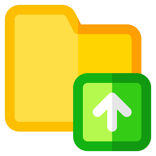 Upload Generic Outline Color icon