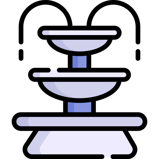 fontein Kawaii Lineal color icoon
