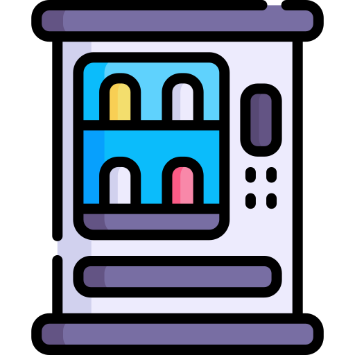 자판기 Kawaii Lineal color icon