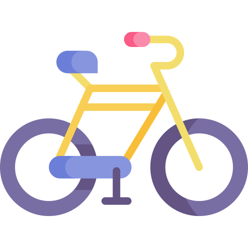 Bicycle Kawaii Flat icon