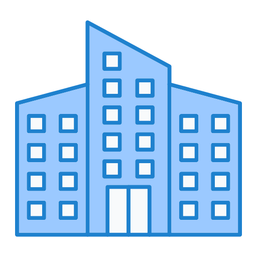 edificio per uffici Generic Blue icona