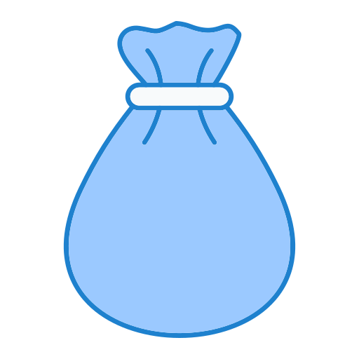 torba z pieniędzmi Generic Blue ikona